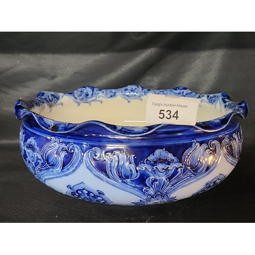 534 - Fabulous Signed W Moorcroft  Macintyre Florian ware bowl stunning condition mint