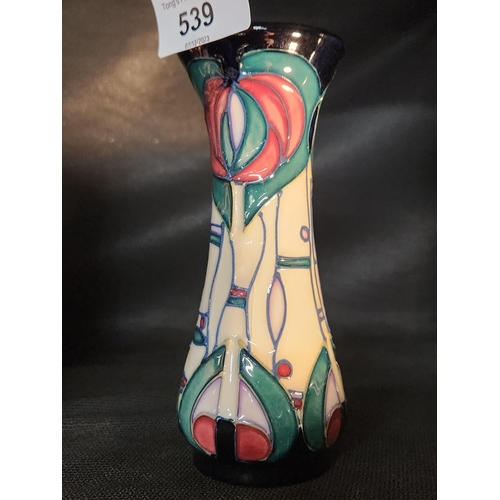 539 - Small Modern Baluster Vase Moorcroft mint condition