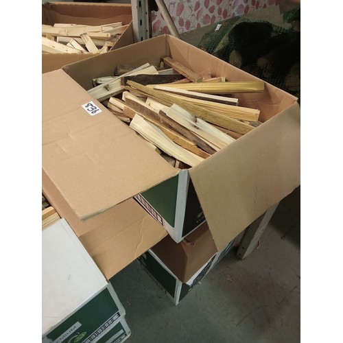 836 - 3 LARGE BOXES OF KINDLING