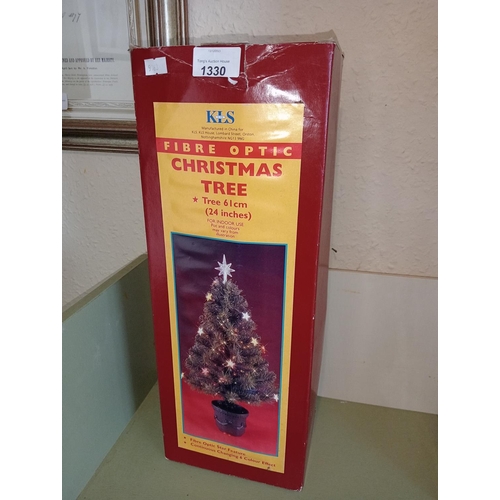 1330 - BRAND NEW fibre optic Christmas tree, 61cm height.