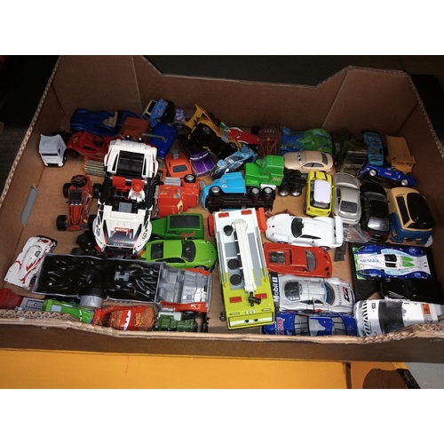 1368 - Large collection of cars and trucks including collectables.