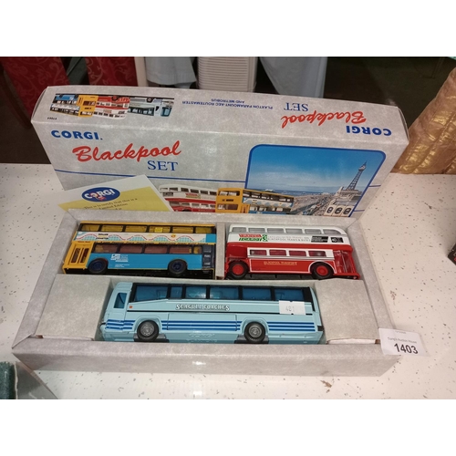 1403 - CORGI BLACKPOOL SET LIMITED EDITION, 
No 2989 of 5428