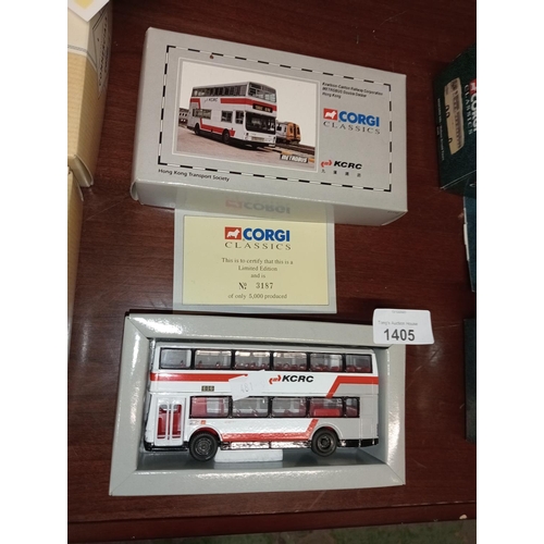 1405 - CORGI LIMITED EDITION METROBUS DOUBLE DECKER HONG KONG.