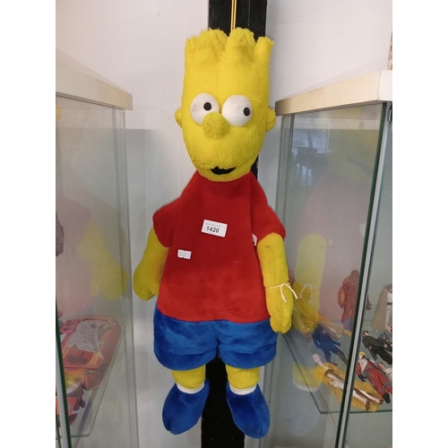 1420 - Large Bart Simpson pj holder.