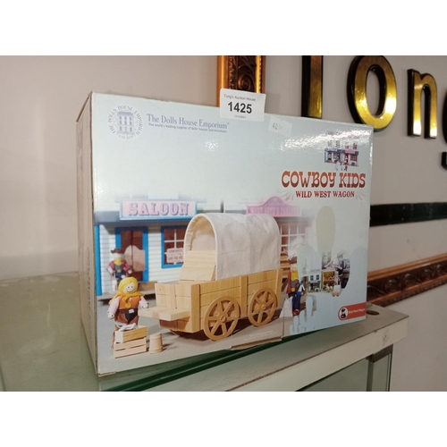 1425 - BRAND NEW THE DOLLS HOUSE EMPORIUM COWBOY KIDS WILD WEST WAGON.