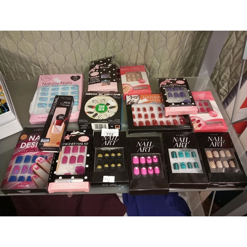 712 - VERY LARGE COLLECTION OF NAIL PRODUCTS