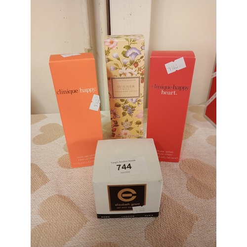 744 - BRAND NEW, CLINIQUE PERFUMES PLUS CRABTREE & EVELYN/ ELIZABETH GRANT PRODUCTS