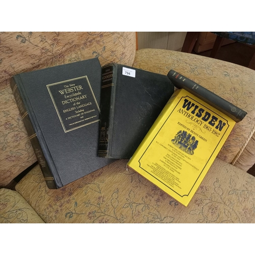 794 - COLLECTION OF ANTIQUE/VINTAGE BOOKS INCLUDING GOOD HOUSEKEEPING AND THE WEBSTER ENCYCLOPEDIA