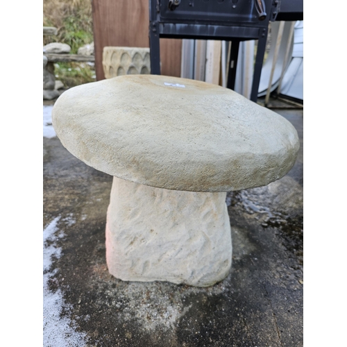 53 - Concrete staddle Stone mushroom design garden toadstool
