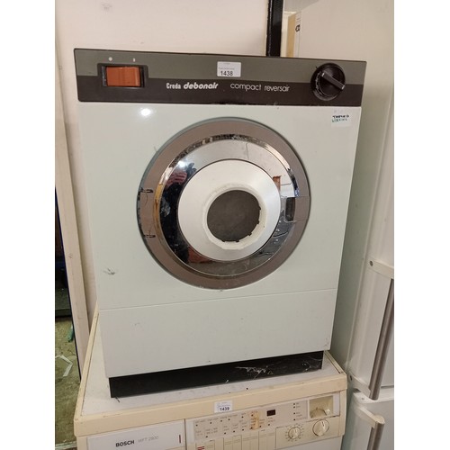 1438 - CREDA DEBONAIR COMPACT TUMBLE DRYER IN GOOD WORKING ORDER
48 W X 67 H X 46 D CM