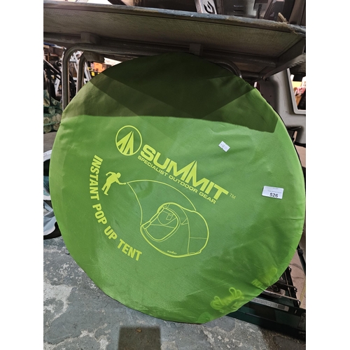 526 - SUMMIT INSTANT POP UP TENT IN BAG