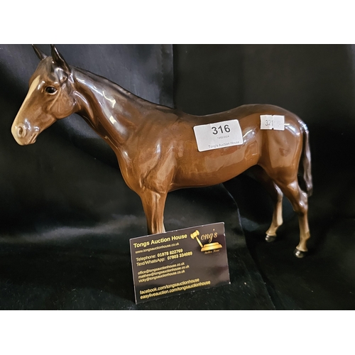 316 - Beswick figurine of a horse in fabulous condition