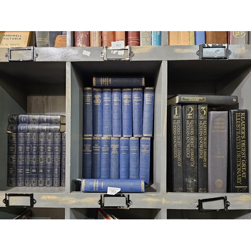 363 - HARDBACK DICKENS COLLECTION, J B PRIESTLEY Large selection of vintage hardbacked books including 2 m... 