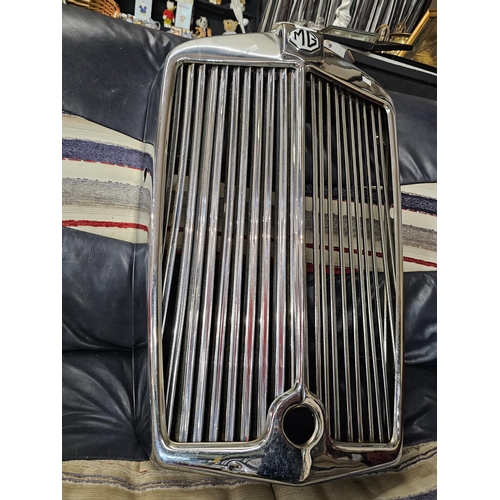 440 - GENUINE Vintage MG TF 1950s chrome front Radiator grill 27