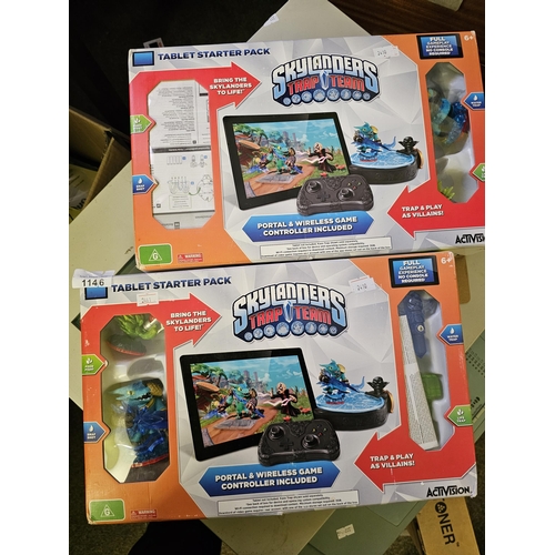 1146 - BOXED PAIR of Skylanders Trap Team portal and wireless game controller included, just plug into your... 