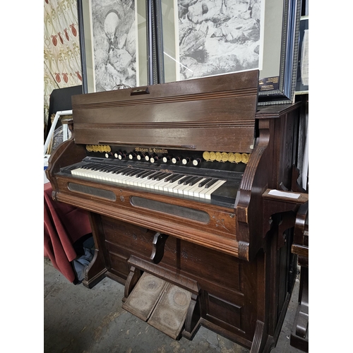 301 - Wonderful Mahogany Chapel  organ by Boston USA