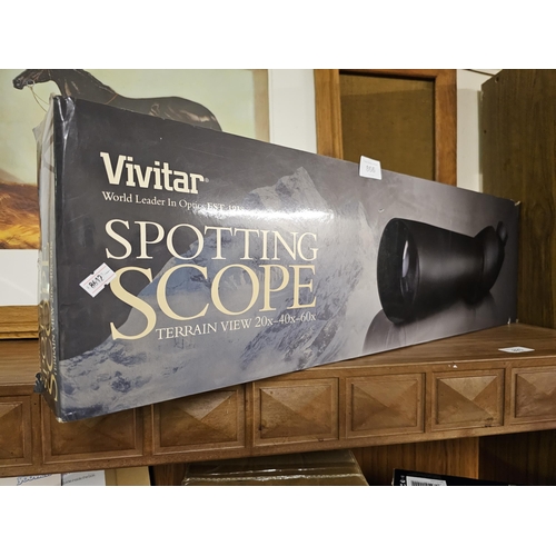 866 - BRAND NEW IN BOX, VIVITAR SPOTTING SCOPE TERRAIN VIEW.