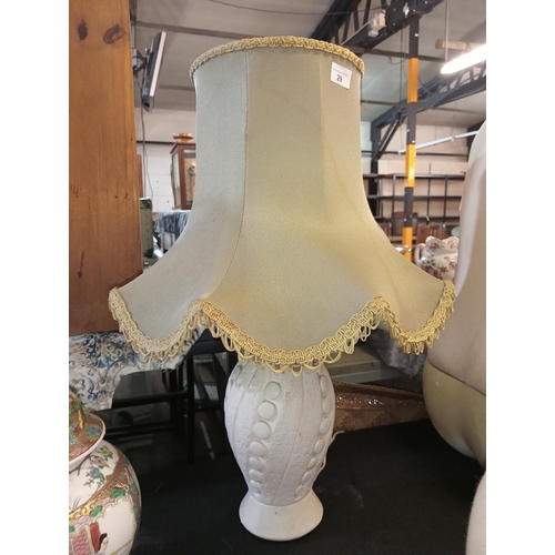 29 - Stunning large lamp base with shade