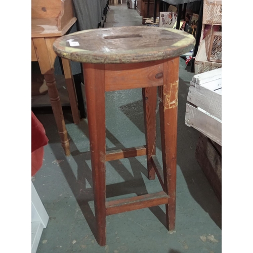 53 - Vintage tall industrial stool