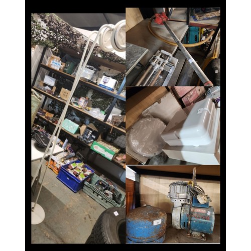 98 - JOBLOT 4 LOTS 98, 119, 126, 256, PORTASPRAY SMALL COMPRESSOR ALSO SMALL CAMPING BOTTLE, HAND CRANK F... 