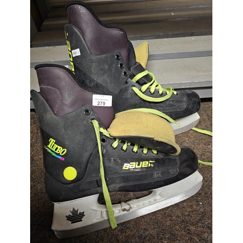 279 - Pair of BAUER TURBO ice skates, size 11