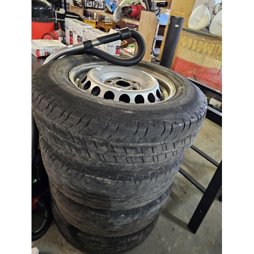 144 - FOUR VAN TYRES 205  / 75 /16 VOLKSWAGON  CRAFTER  OR MERCEDES SPRINTER