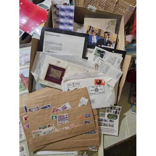529 - Very large collection of first day covers, vintage postcards and loose stamps. Viewing highly recomm... 
