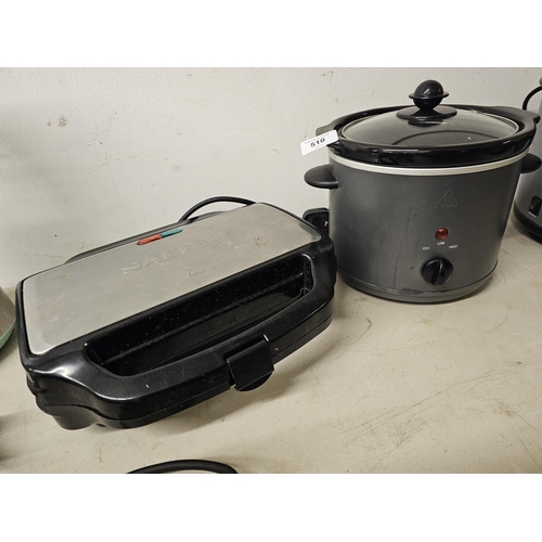 510C - SALTER TOASTIE MAKER AND SMALL SLOW COOKER