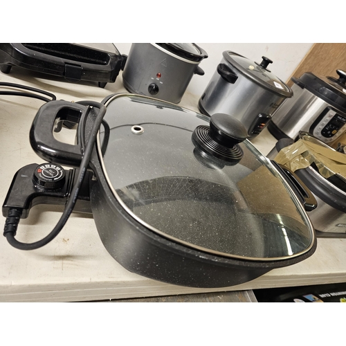 511C - GEORGE HOME ELECTRIC SKILLET. VERY GOOD CONDITION