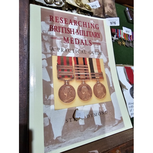 976 - Practical guide to Researching British Military Medals by Steve Dymond