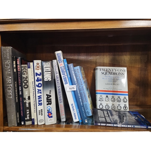 1075 - Large collection of books on Aviation, including Falklands and Twenty One Squadrons