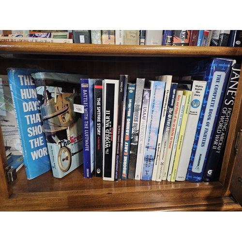 1080 - Large collection of books on Aviation,  including The Spitfire Story, The World War II Databook and ... 