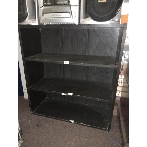 1174 - BLACK SHELVING UNIT