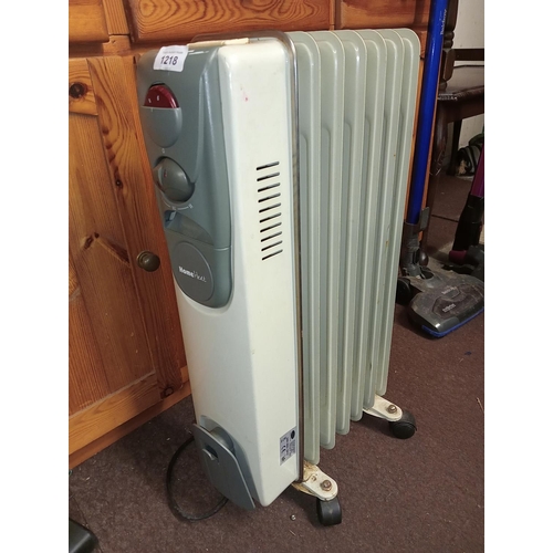 1218 - HOME HEAT 1500W ELECTRIC HEATER, IN WORKING ORDER