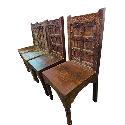 27 - Late Elizabethan style set of 4 chairs