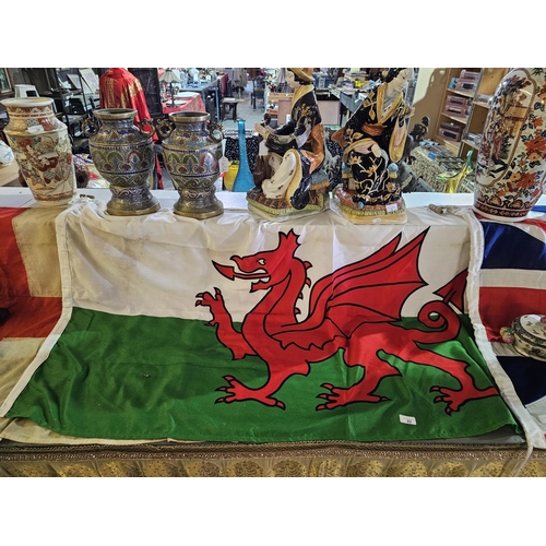 22 - Large material Welsh flag