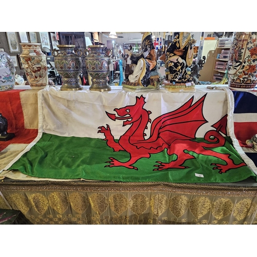 22 - Large material Welsh flag