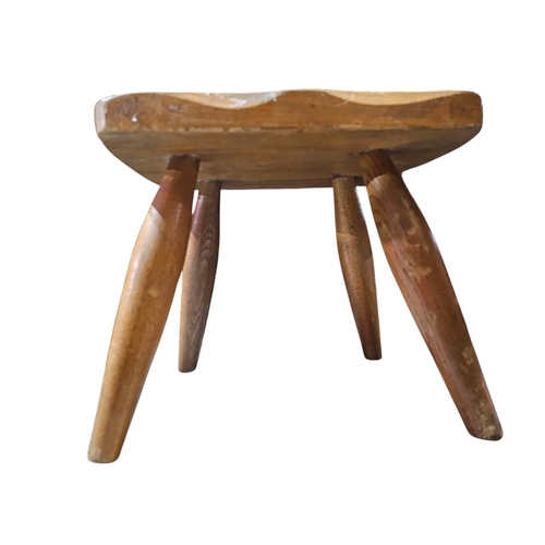 104 - Antique rustic wooden stool