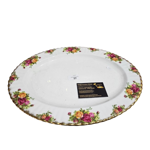 77 - Royal Albert Old Country Roses serving platter