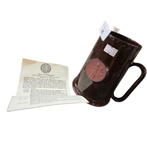 95 - Llangollen ware Tricentenary of Charles II Charter produced for the Oswestry Rural Borough Council. ... 