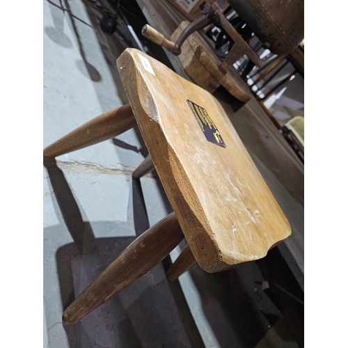 104 - Antique rustic wooden stool