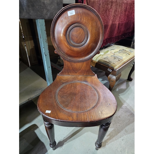 105 - Regency wooden hall chair