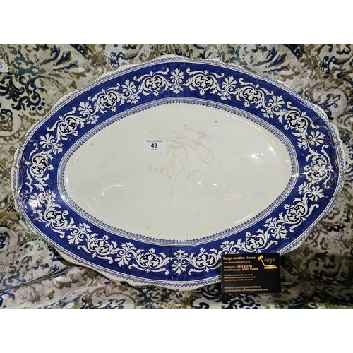 49 - John Maddock And Sons Royal Vitreous Jewel Platter