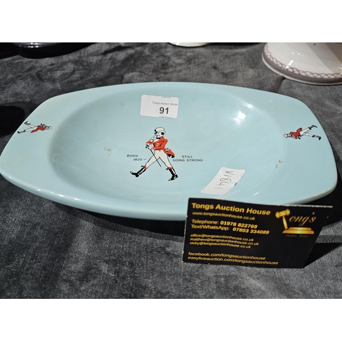 91 - Wade Regency Johnnie Walker oval dish