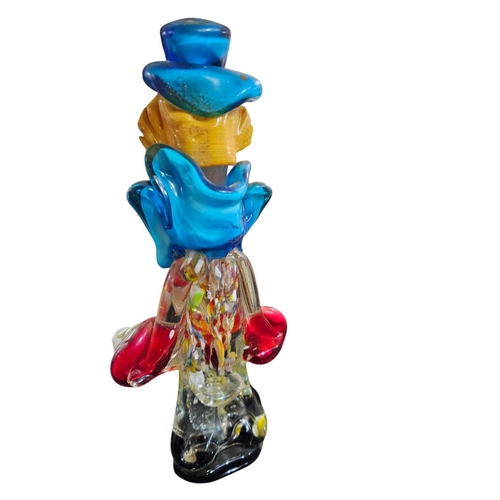 258 - Murano glass clown 24cm tall