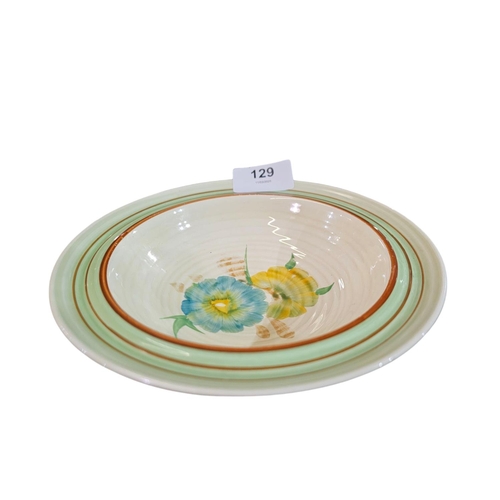 129 - Clarice Cliff honeydew Dessert bowl