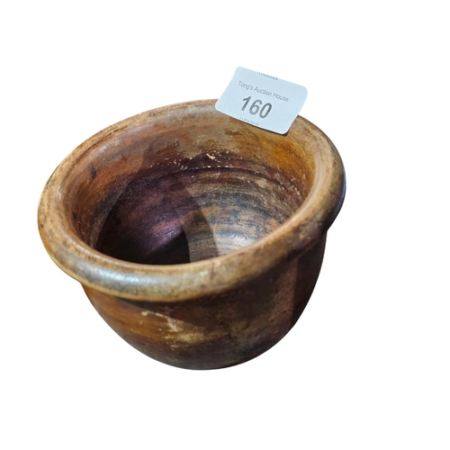 160 - George V wooden turned bowl , marked base 
