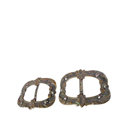 170 - 18th century metal shoe buckles