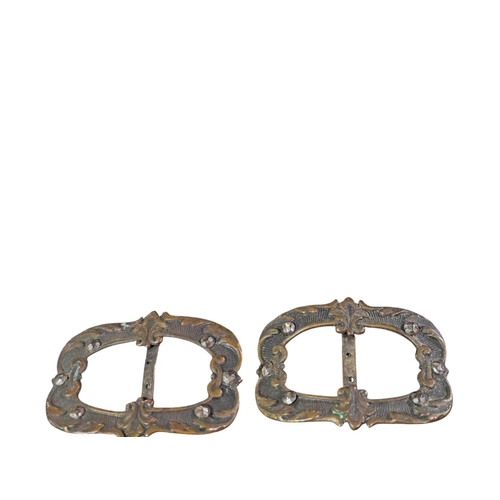 170 - 18th century metal shoe buckles