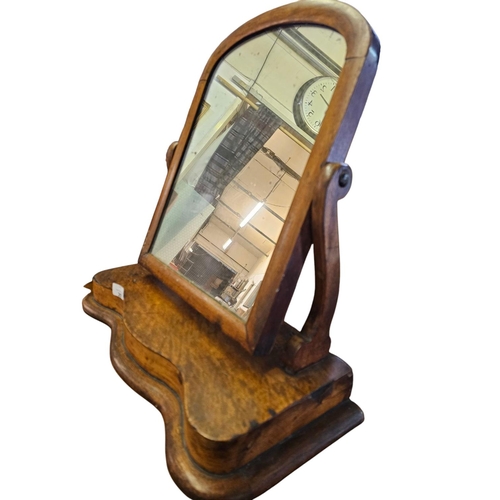 267 - Small Victorian mahogany table top swivel mirror